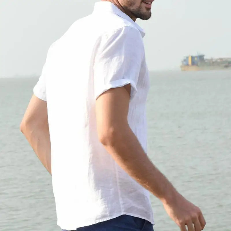 Summer Cotton Linen Shirts for Men