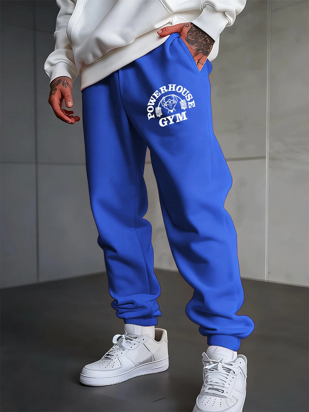 Powerhouse Gym Letter Printed Sweatpants