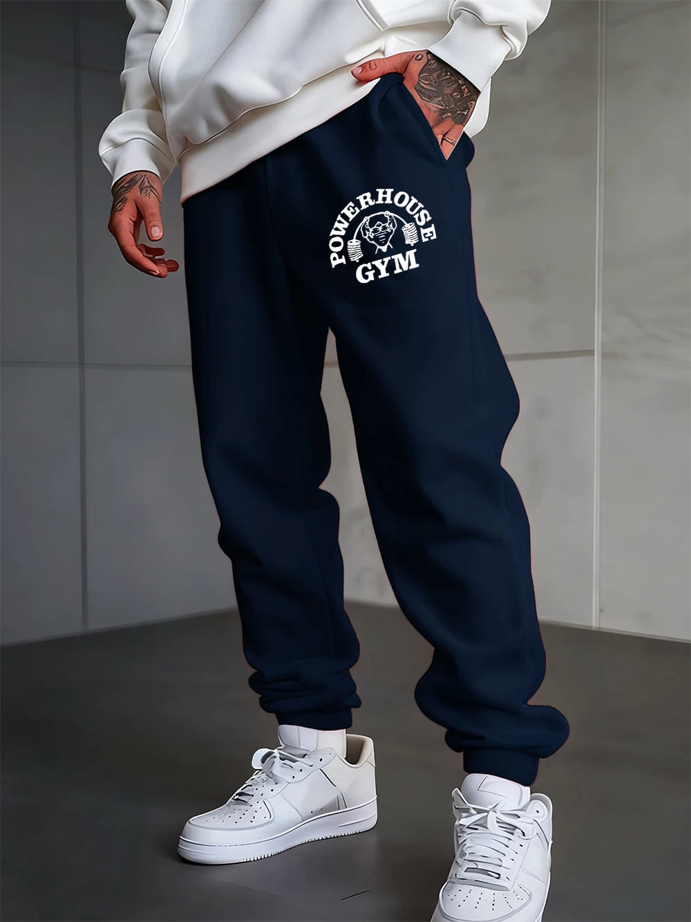 Powerhouse Gym Letter Printed Sweatpants
