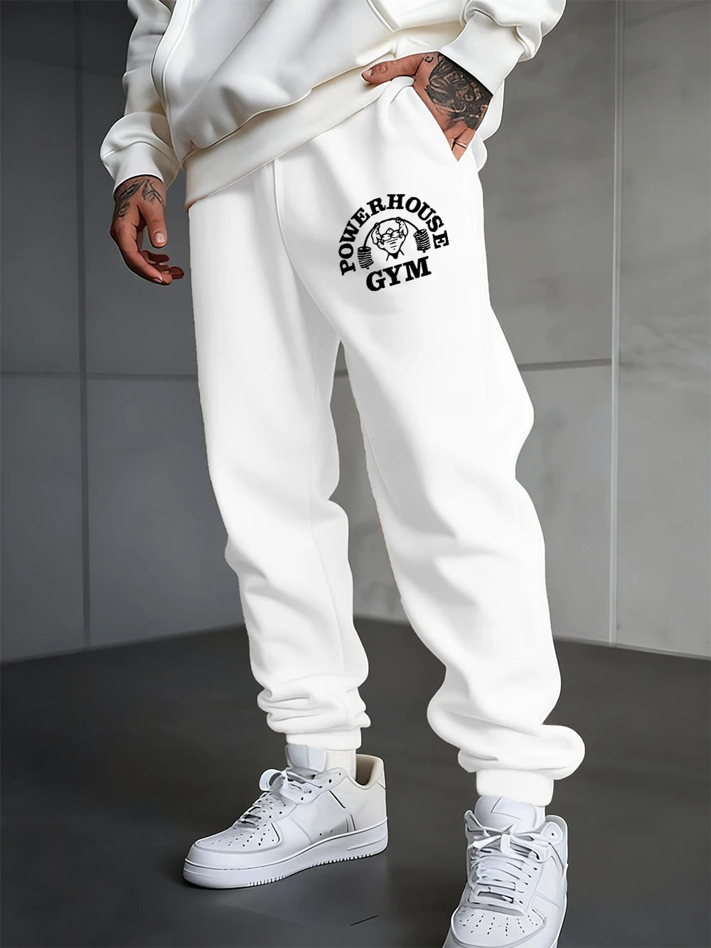 Powerhouse Gym Letter Printed Sweatpants