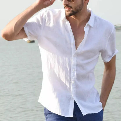 Summer Cotton Linen Shirts for Men