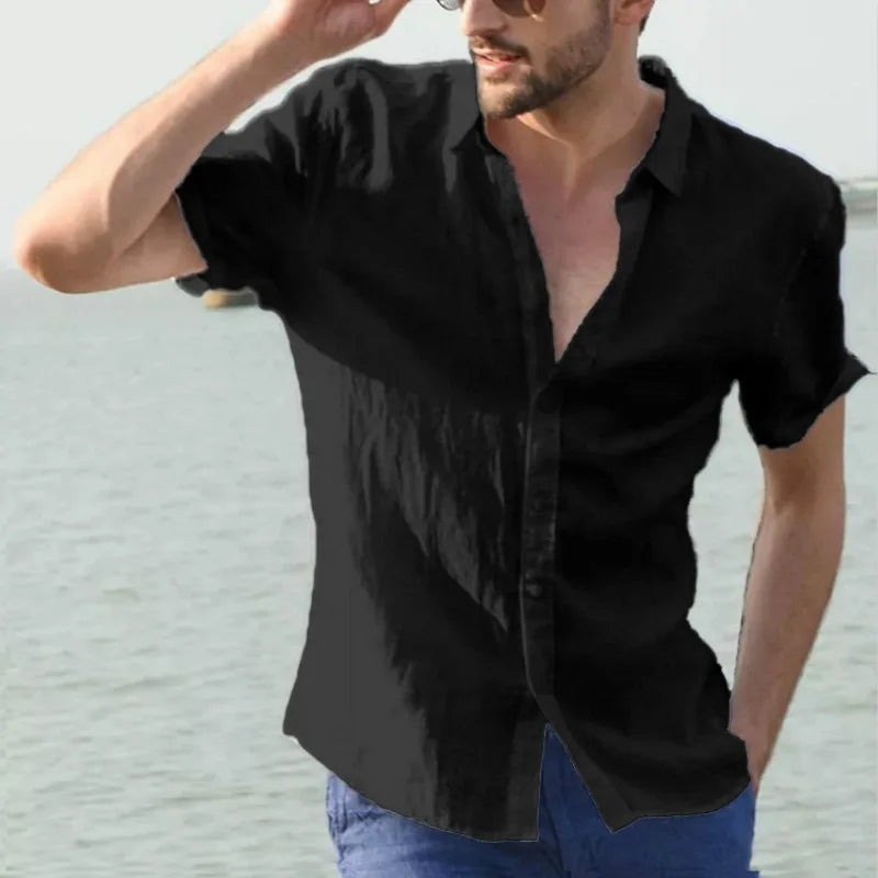 Summer Cotton Linen Shirts for Men